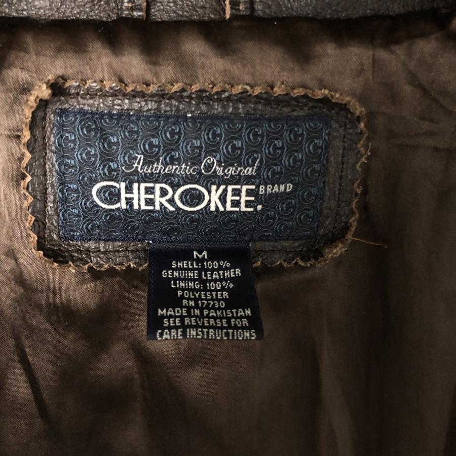 古着　チョロキー　CHEROKEE レザーカーコートXL 古着 チェロキー CHEROKEE レザーカーコート メンズM相当 /eaa555369