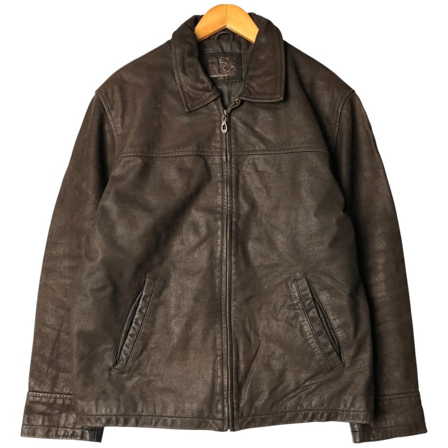 古着 celiocasual スイングトップタイプ レザーブルゾン メンズL相当