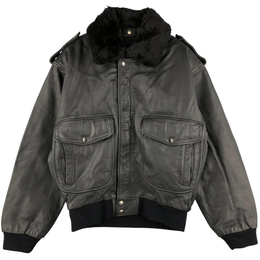 古着 G-1タイプ レザーフライトジャケット メンズL相当 /eaa555908  