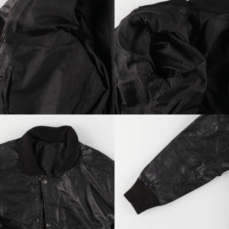 90s vintage フランス製 レザージャケット 革ジャン 古着 98a5d6f71c2517594513639ac49122