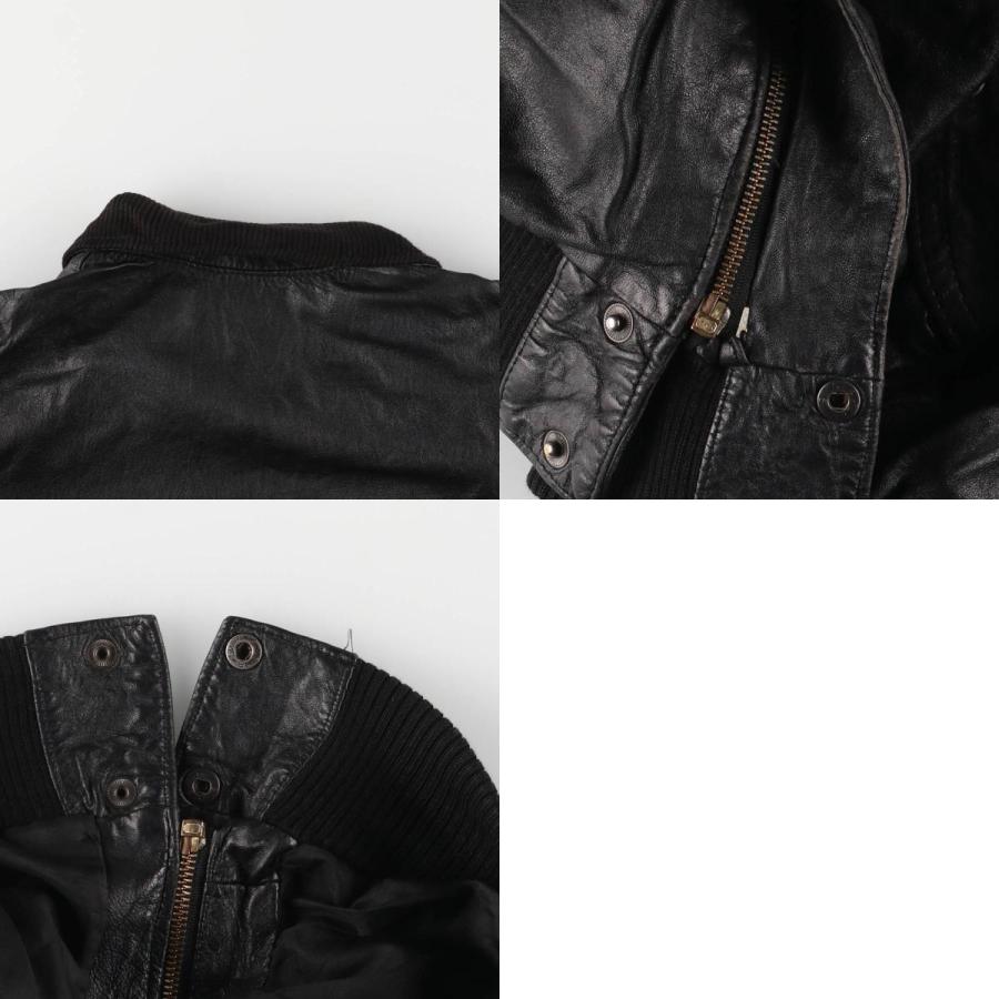 古着 MADNESS CUIR PARIS レザーブルゾンタイプ フランス製 メンズL