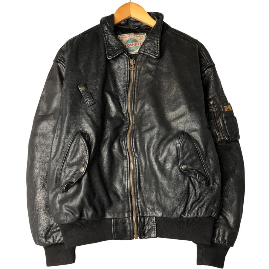 ファイヤーマンジャケット　レザー　レッドスキンズ 希少】90s REDSKINS FIREMAN Leather JACKET - メルカリ