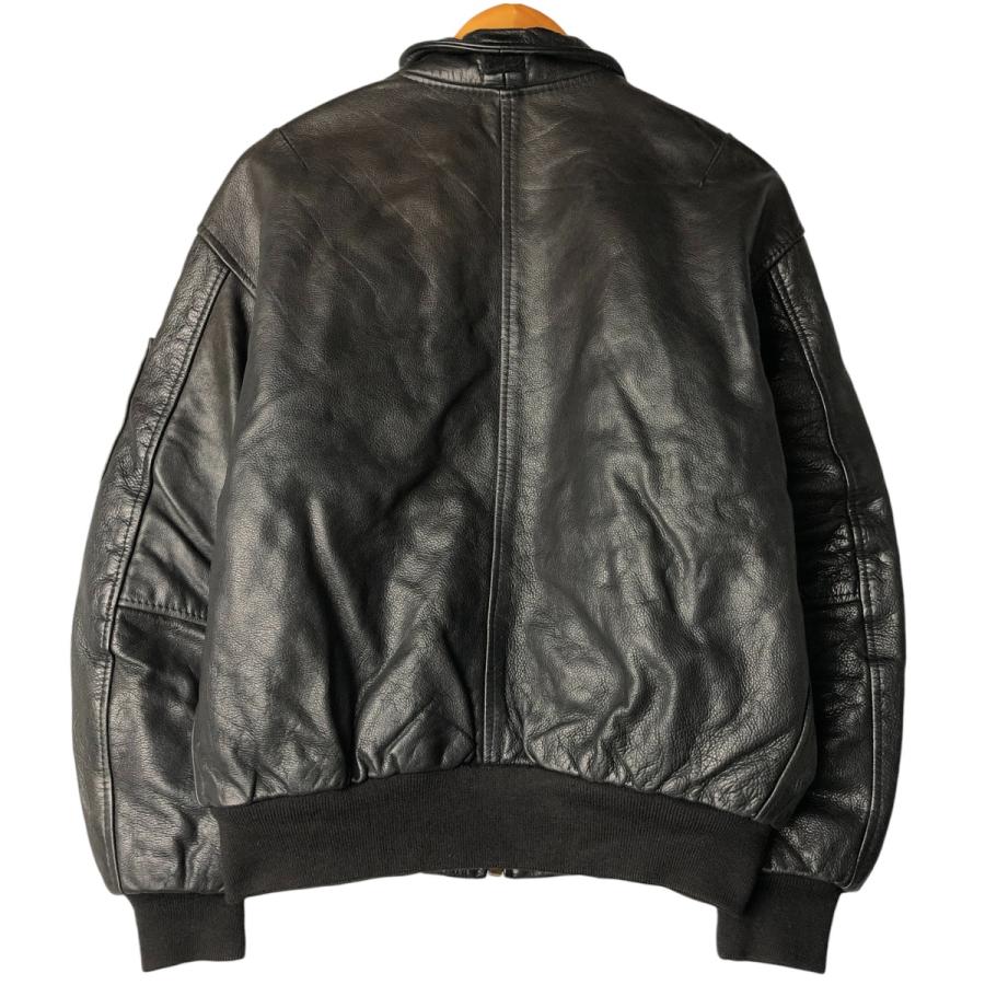 古着 レッドスキンズ REDSKINS 中綿入り スイングトップタイプ レザー