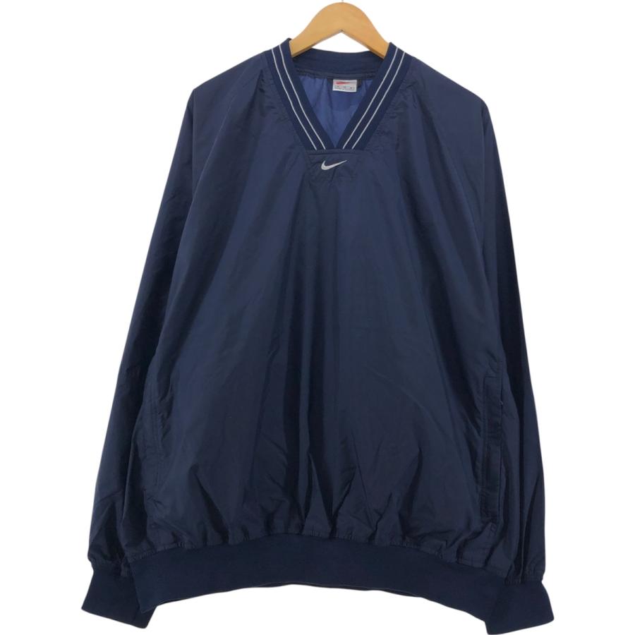 【希少】BIGサイズ3XL NIKE 90s ナイロンプルオーバー NIKE（ナイキ） 古着 90年代 NIKE Vネック ナイロンプルオーバー