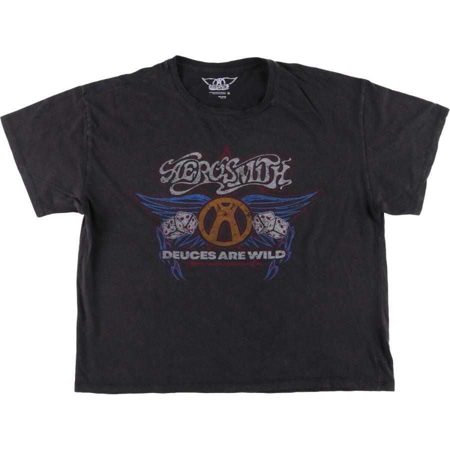 古着 AEROSMITH エアロスミス バンドTシャツ バンT メンズXL相当