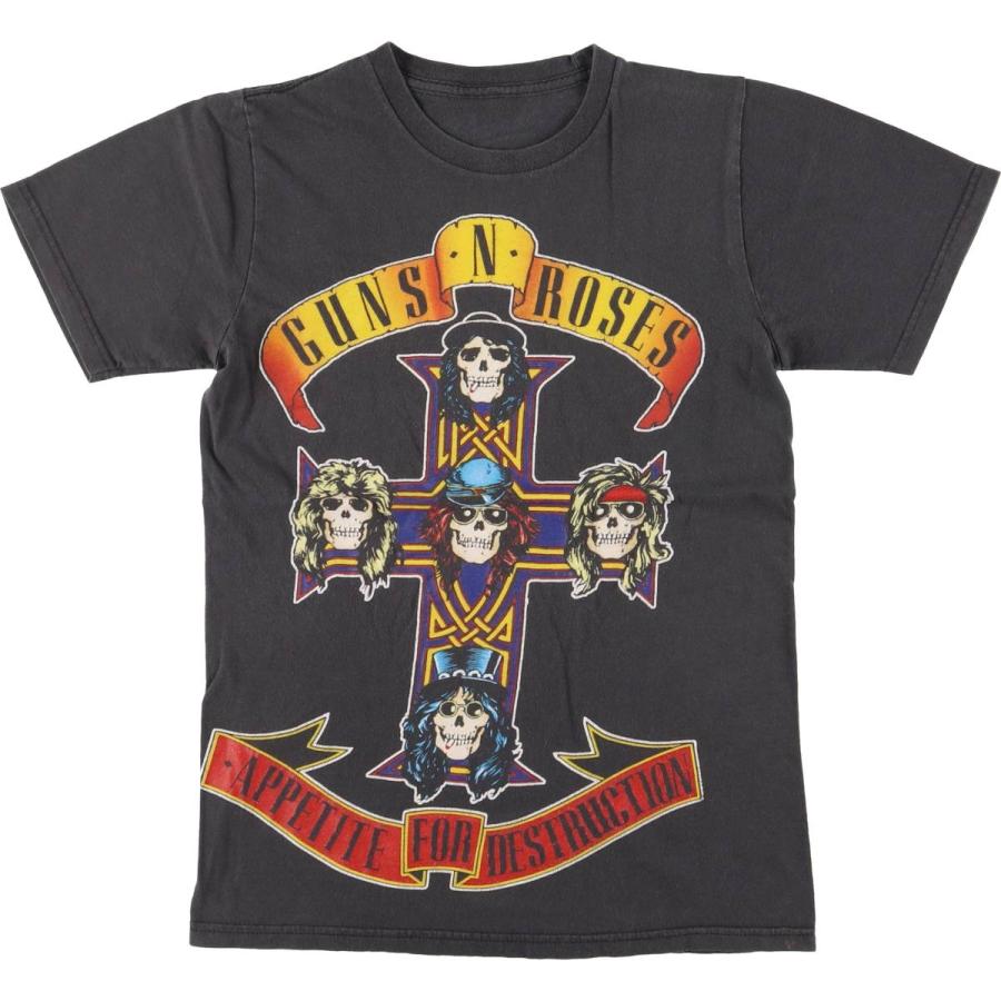 古着 Guns N' Roses ガンズアンドローゼズ ドクロ柄 スカル柄 七分袖 ラグラン バンドTシャツ バンT レディースM相当 /eaa577715 古着 Guns N Roses ガンズアンドローゼズ ドクロ柄 スカル柄 七分袖