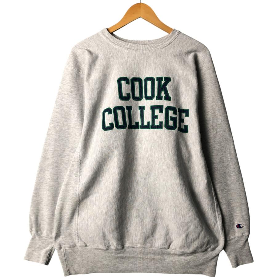チャンピオン　USA製90s カレッジプリントスウェット　紺 L 古着. Champion チャンピオン USA製 ヴィンテージ 90s ITHACA COLLEGE