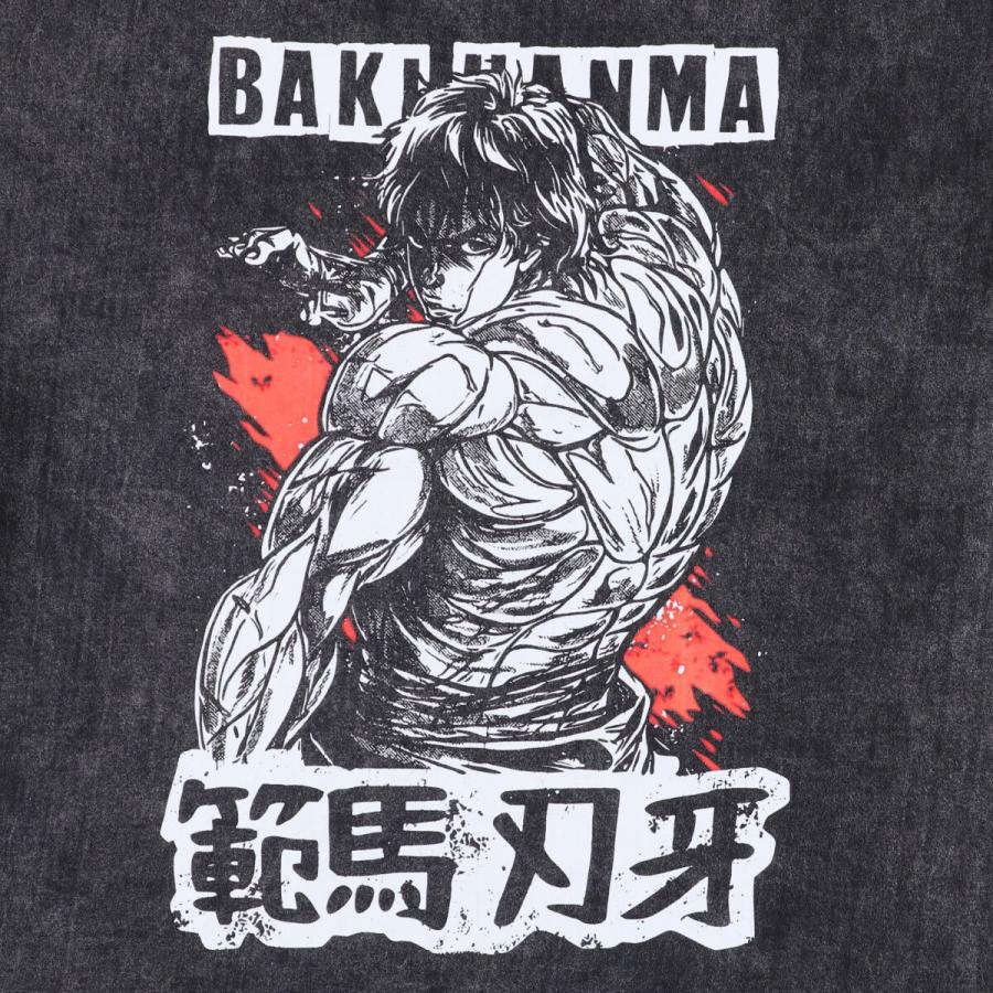 古着 BAKI 刃牙 アニメ キャラクタープリントTシャツ メンズM相当