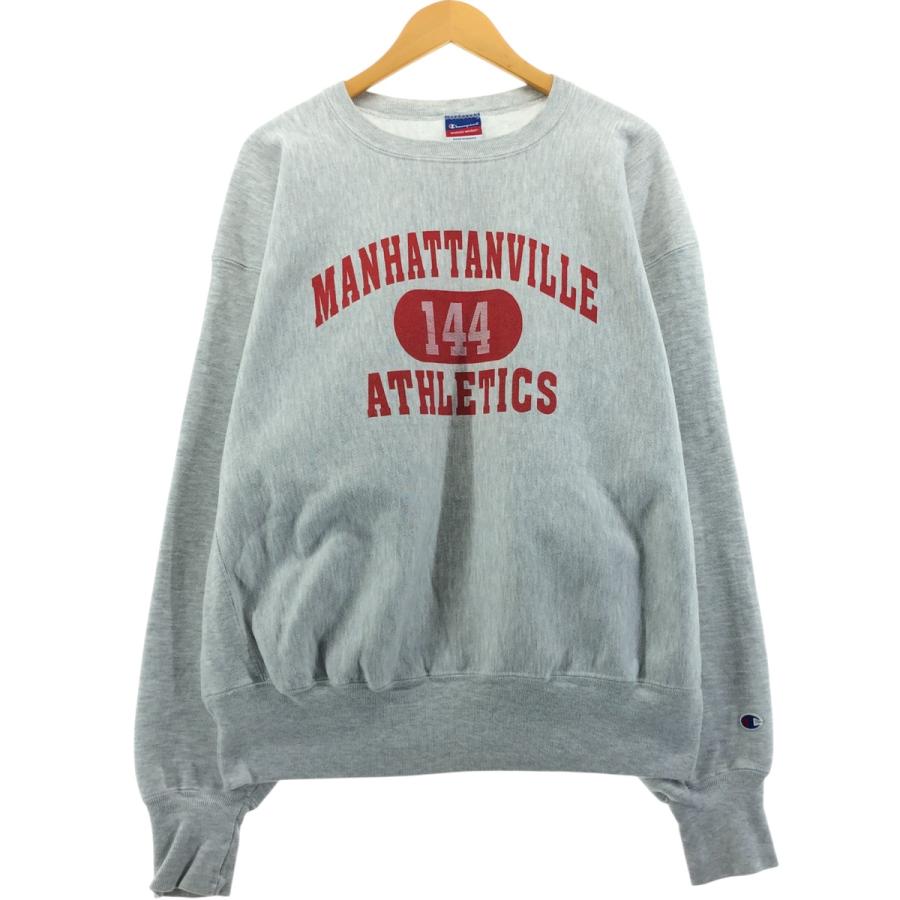 【希少】Champion リバースウィーブ 3段プリント カレッジロゴ XXL Champion 古着 チャンピオン REVERSE WEAVE リバースウィーブ 3