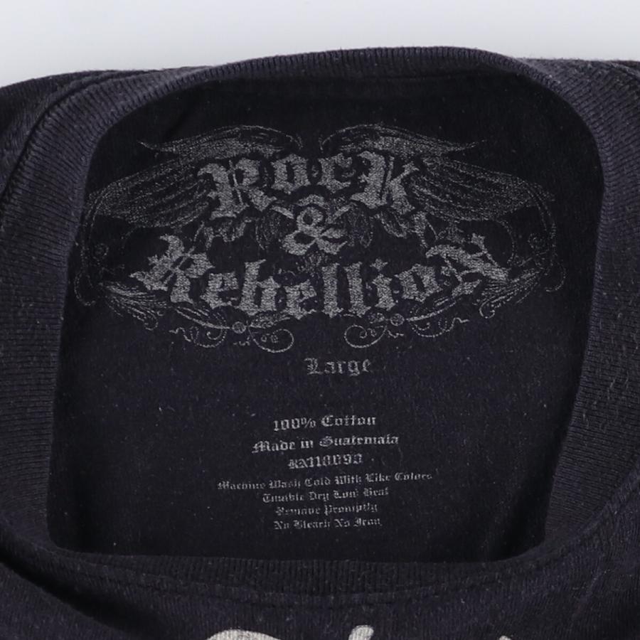 古着 ROCK and REBELLION IRON MAIDEN アイアンメイデン ドクロ柄  