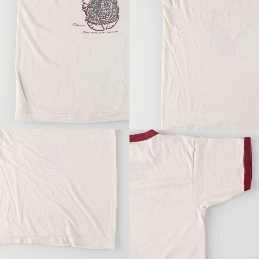 Champion 古着 70年代 チャンピオン バータグ スヌーピー リンガーT  