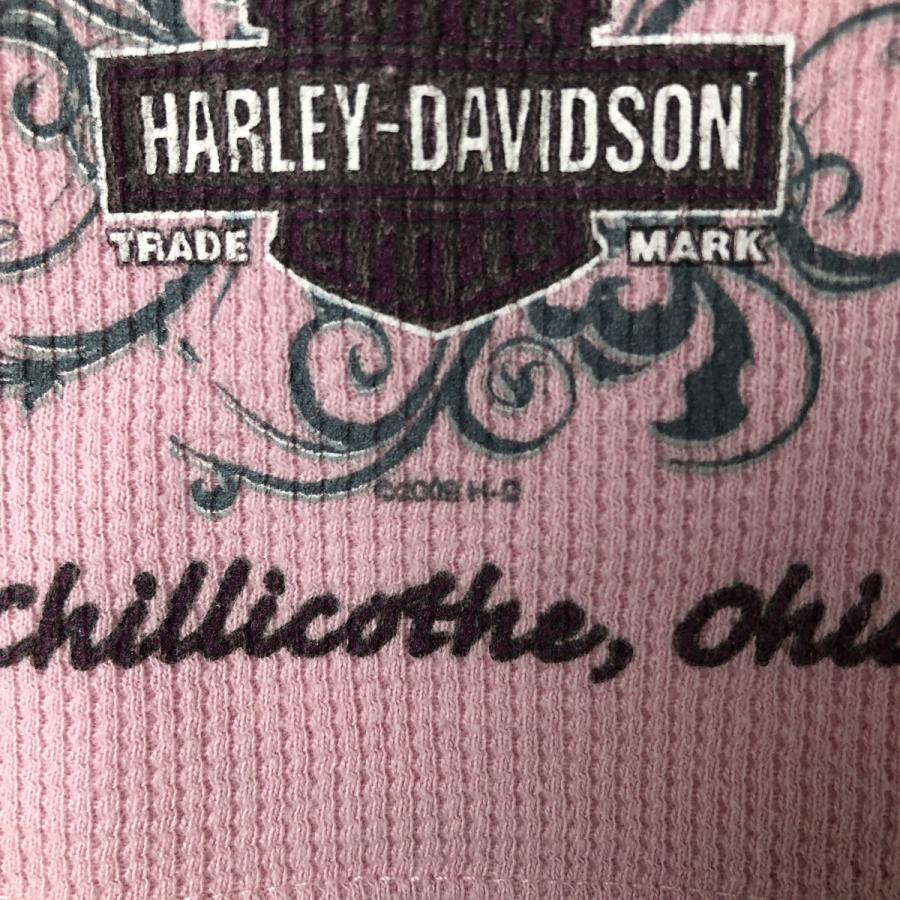 古着 00年代 ハーレーダビッドソン ヘンリーネック サムホール付き  