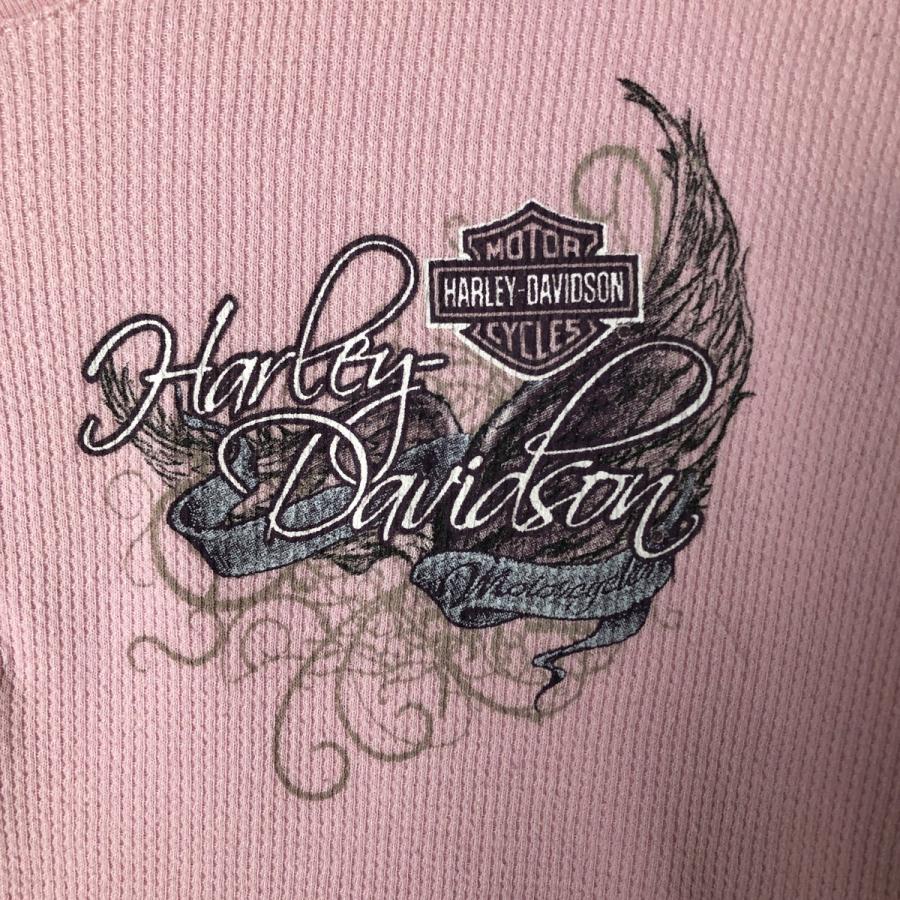 古着 00年代 ハーレーダビッドソン ヘンリーネック サムホール付き  