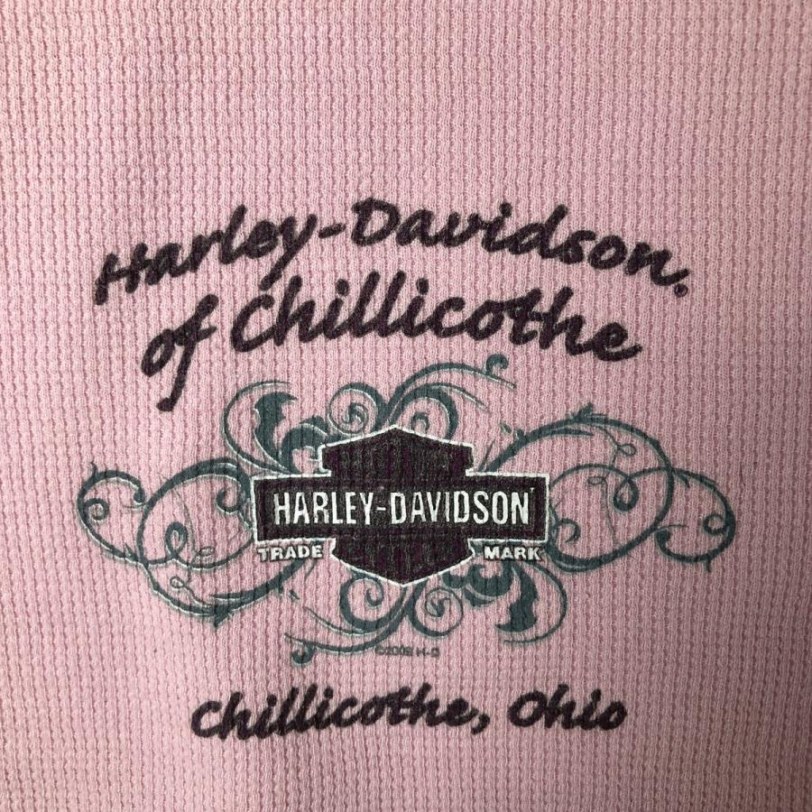古着 00年代 ハーレーダビッドソン ヘンリーネック サムホール付き  