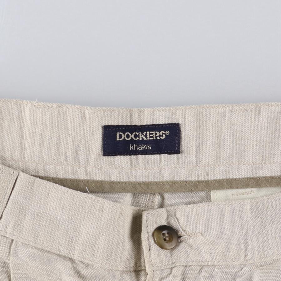 古着 90年代 ドッカーズ DOCKERS khakis ツータック リネン