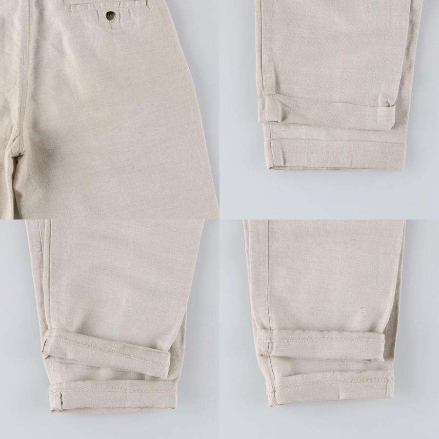 90s ドッカーズ リネン スラックス usa製 古着 90年代 ドッカーズ DOCKERS khakis ツータック リネン