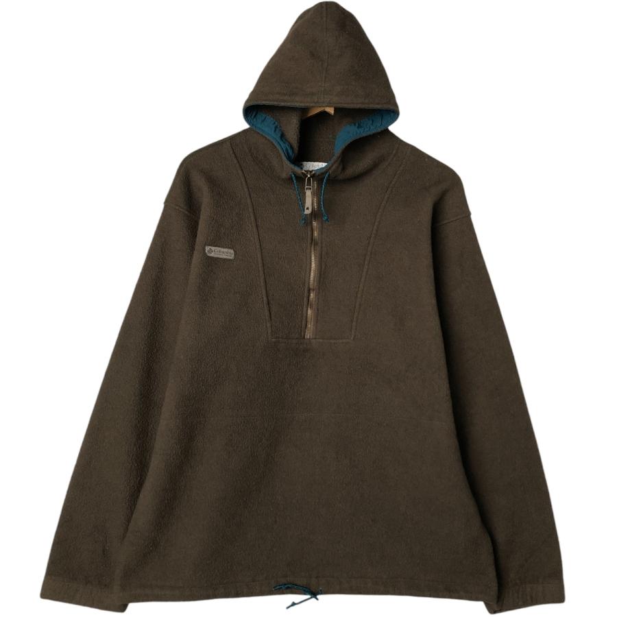 古着 90年代 コロンビア Columbia 白タグ ハーフジップ フリースプルオーバーパーカー USA製 メンズL相当 ヴィンテージ /eaa558744 | Columbia