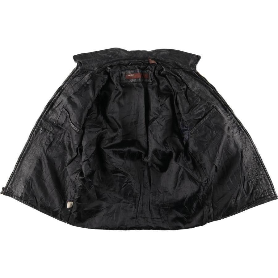 古着 ペリーエリス PERRY ELLIS スイングトップタイプ 中綿入り レザー