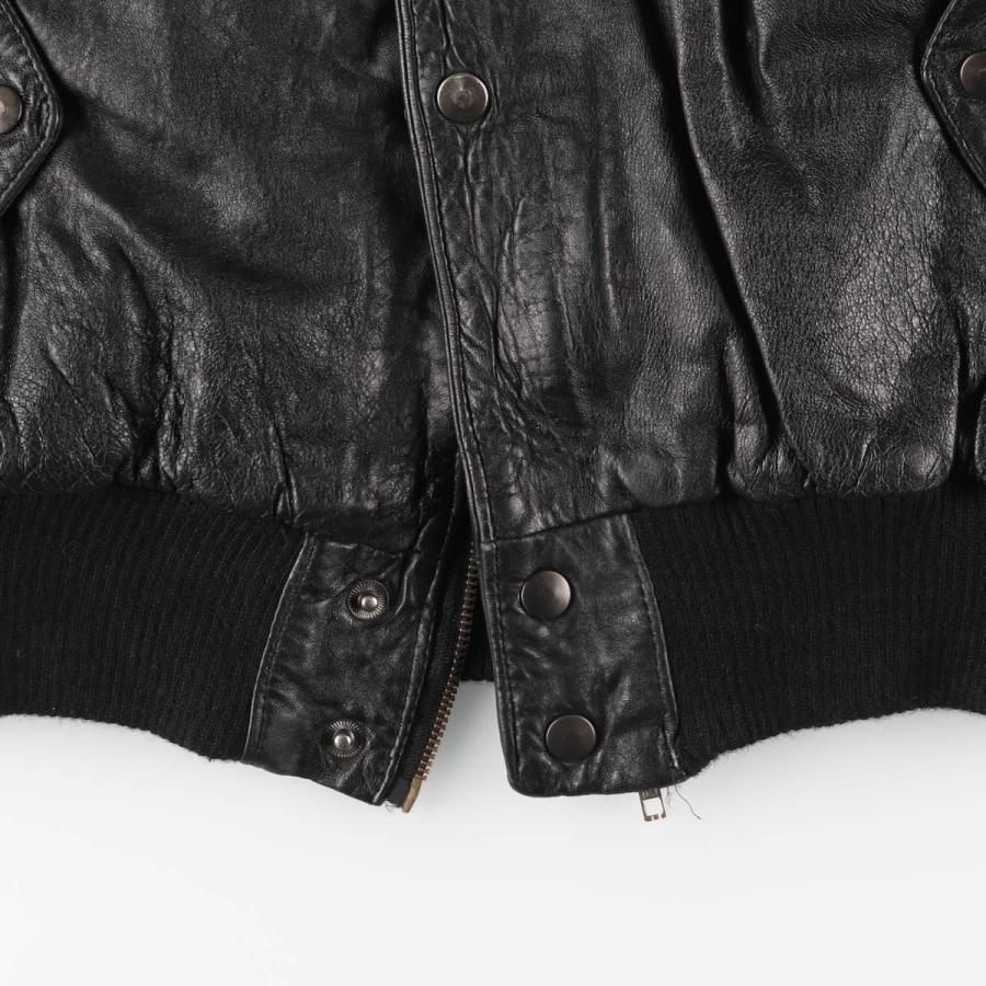 古着 レザーブルゾンタイプ フランス製 メンズL相当 /eaa559046 : 古着