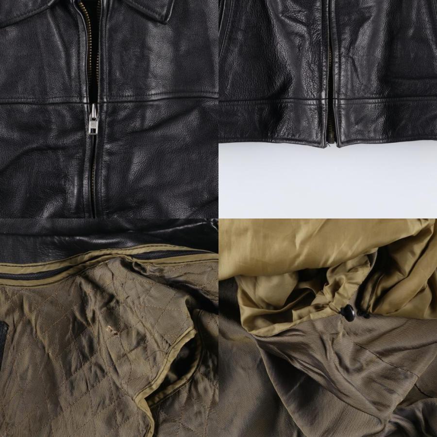 古着 90年代~ LEATHER LIMITED スイングトップタイプ 中綿入り レザー