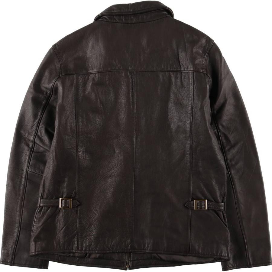 エディ・バウアー ジップアップ 本革レザージャケット（牛革）M ブラック 中古・古着通販】Eddie Bauer (エディーバウアー) レザージャケット