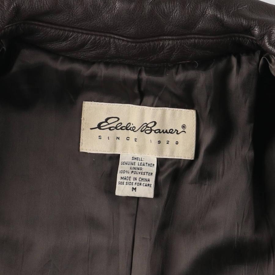 Eddie Bauer 古着 エディーバウアー スイングトップタイプ レザー