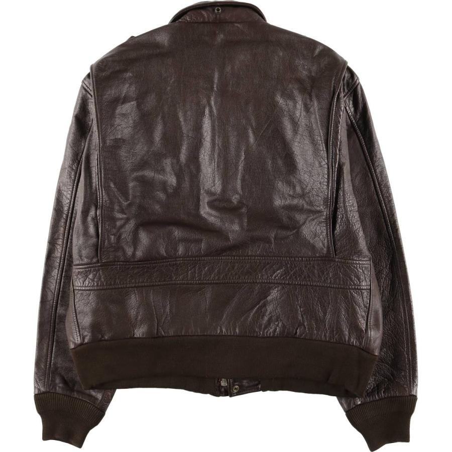 古着 A-2タイプ レザーフライトジャケット メンズL相当 /eaa559070