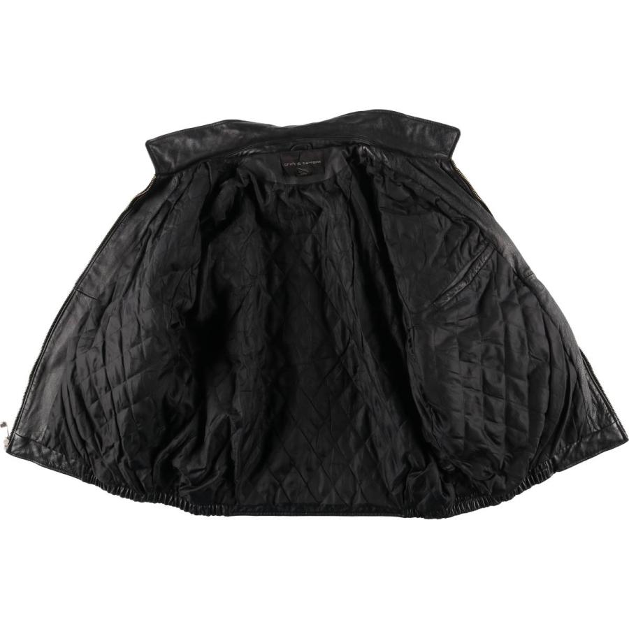 古着 croft and barrow スイングトップタイプ 中綿入り レザーブルゾン