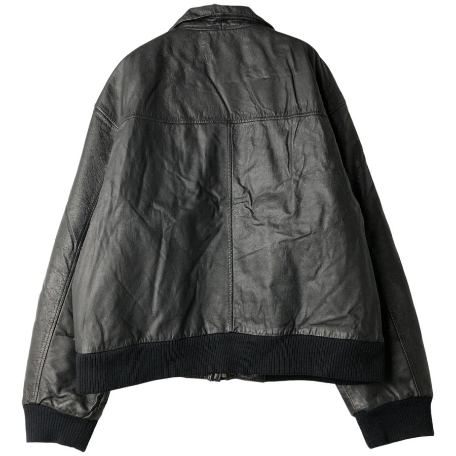 古着 90年代 FALLS CREEK 中綿入り レザーフライトジャケット メンズL