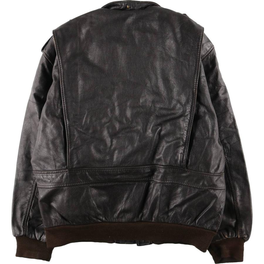 古着 A-2タイプ レザーフライトジャケット メンズXL相当 /eaa559079