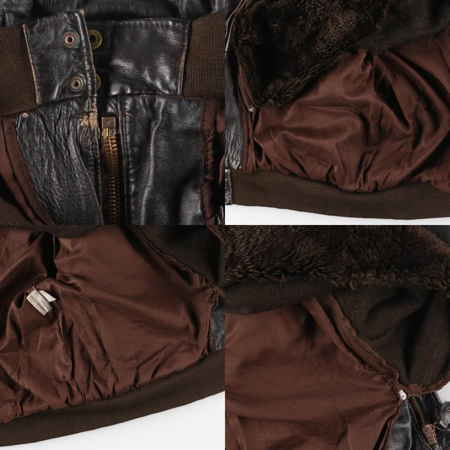 MADE IN USA 古着レアフライトジャケット 古着 A-2タイプ レザーフライトジャケット メンズXL相当 /eaa559079