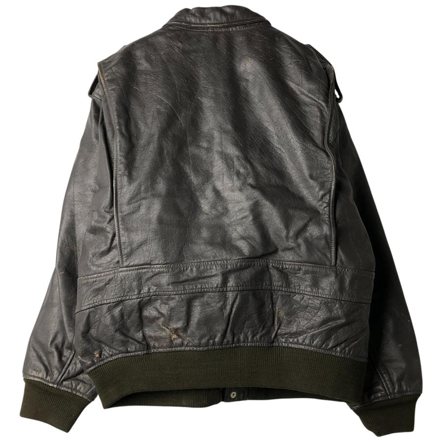 古着 A-2タイプ レザーフライトジャケット メンズXL相当 /eaa559084
