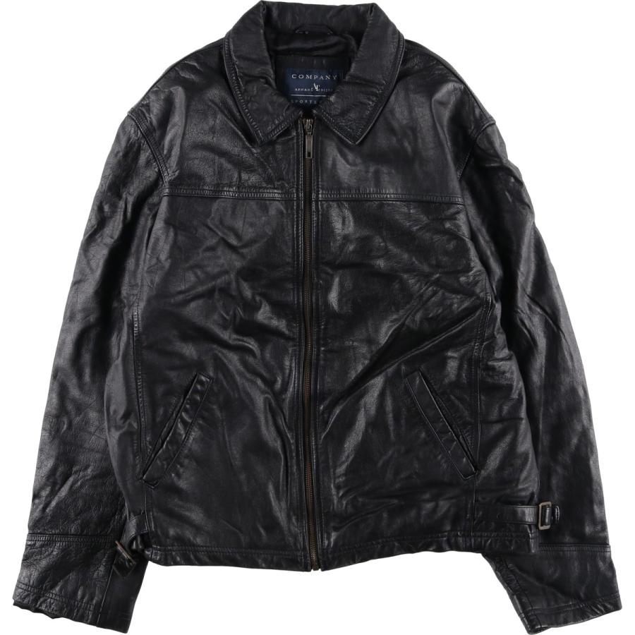 古着 ARMAND THIERY スイングトップタイプ レザーブルゾン メンズXL