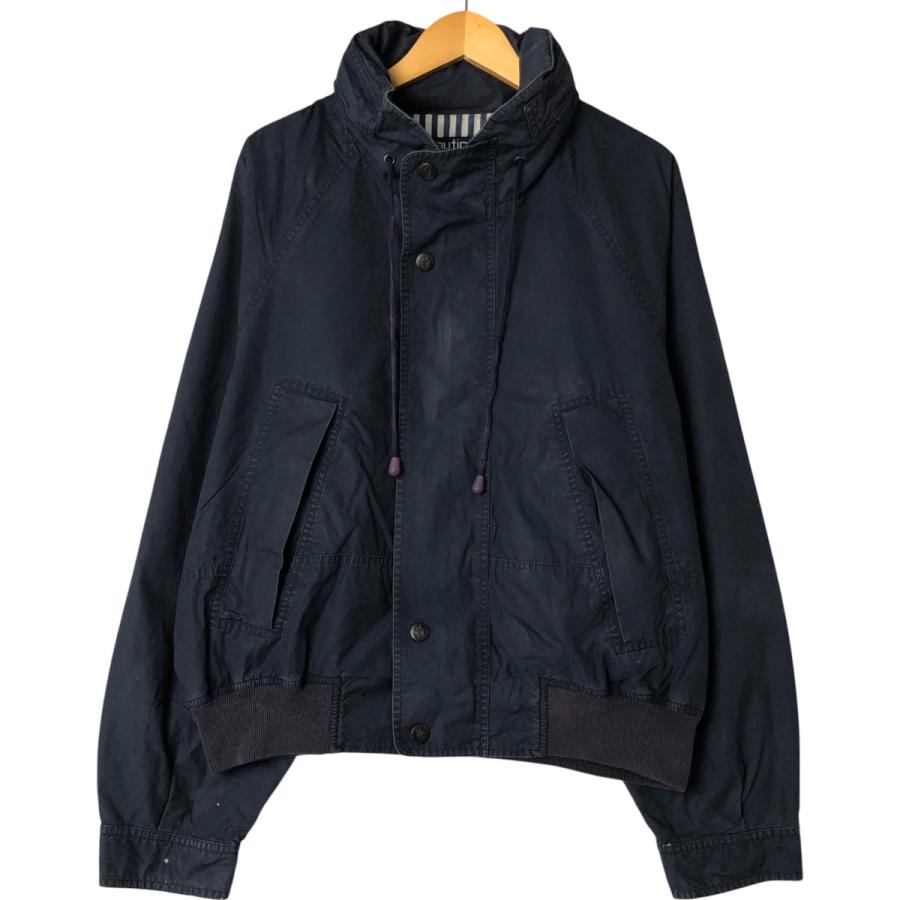 ノーティカ NAUTICA 90s クレイジーパターン 短丈 ナイロンブルゾン