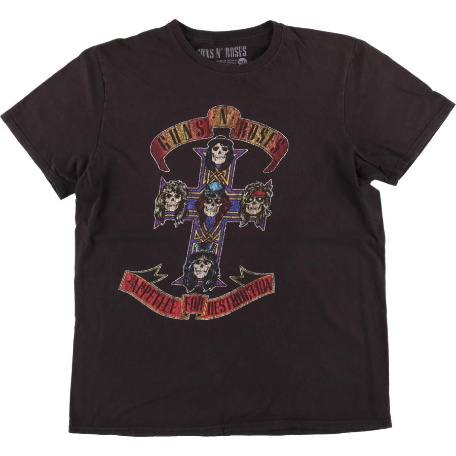 古着 GUNS N' ROSES ガンズアンドローゼズ ドクロ柄 スカル柄 バンドTシャツ バンT メンズS相当 /eaa565937 古着 GUNS N' ROSES ガンズアンドローゼズ ドクロ柄 スカル柄 バンドT