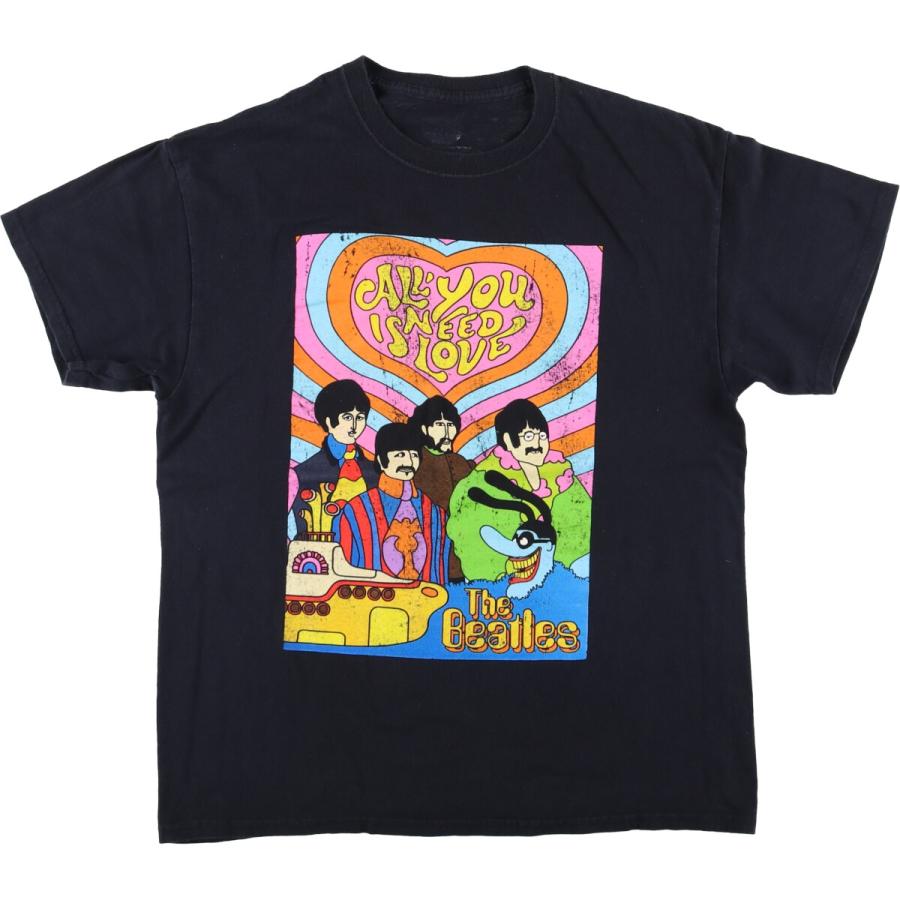 古着 THE BEATLES ビートルズ バンドTシャツ バンT メンズL相当