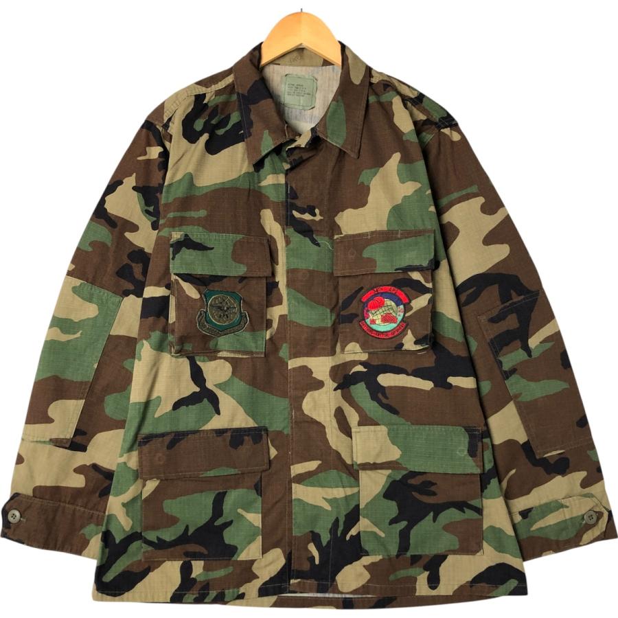 古着 90年代 米軍実品 迷彩柄 ウッドランドカモ リップストップ B.D.U 