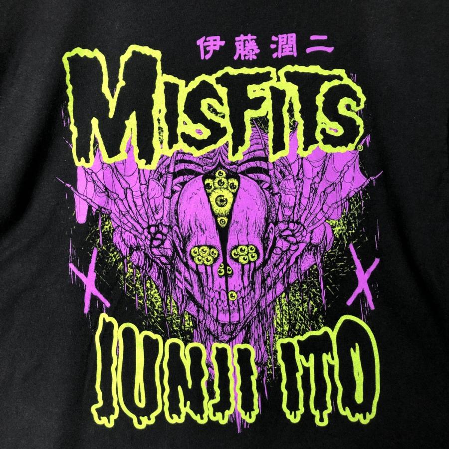 古着 MISFITS ミスフィッツ 伊藤潤二 ドクロ柄 スカル柄 バンドTシャツ