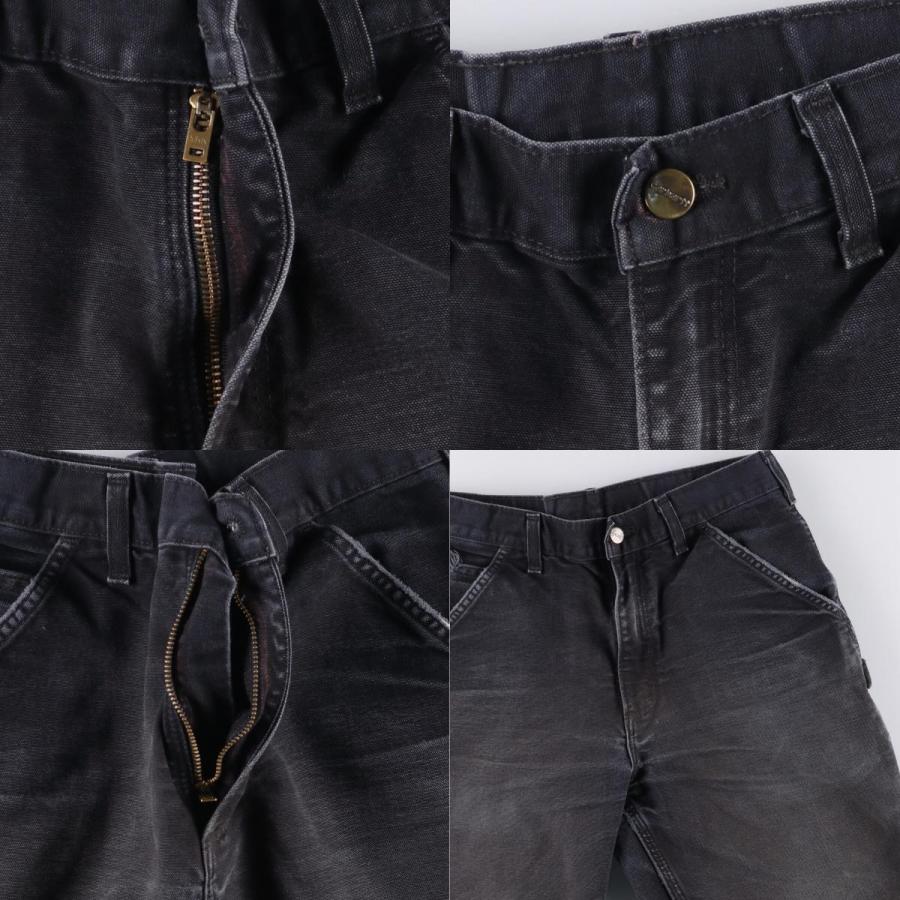 【469】US古着 カーハート 　ペインターパンツ　ダック　W30　ブラック 469】US古着 カーハート ペインターパンツ ダック W30 ブラック