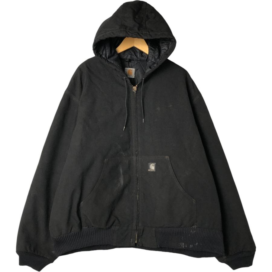 古着 カーハート Carhartt アクティブジャケット 中綿入り ダックフルジップパーカー メンズXL相当/eaa560350 Carhartt（カーハート） 古着 アクティブジャケット 中綿入り ダック