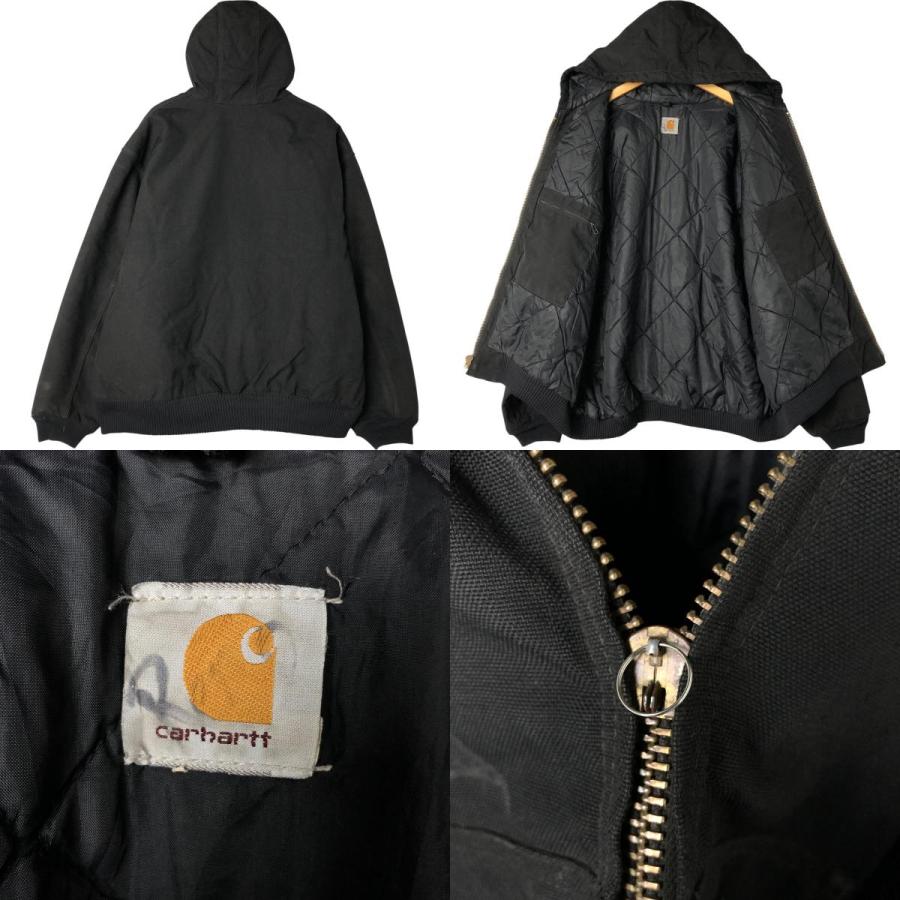 古着 カーハート Carhartt アクティブジャケット 中綿入り ダックフルジップパーカー メンズXL相当/eaa560350 Carhartt（カーハート） 古着 アクティブジャケット 中綿入り ダック