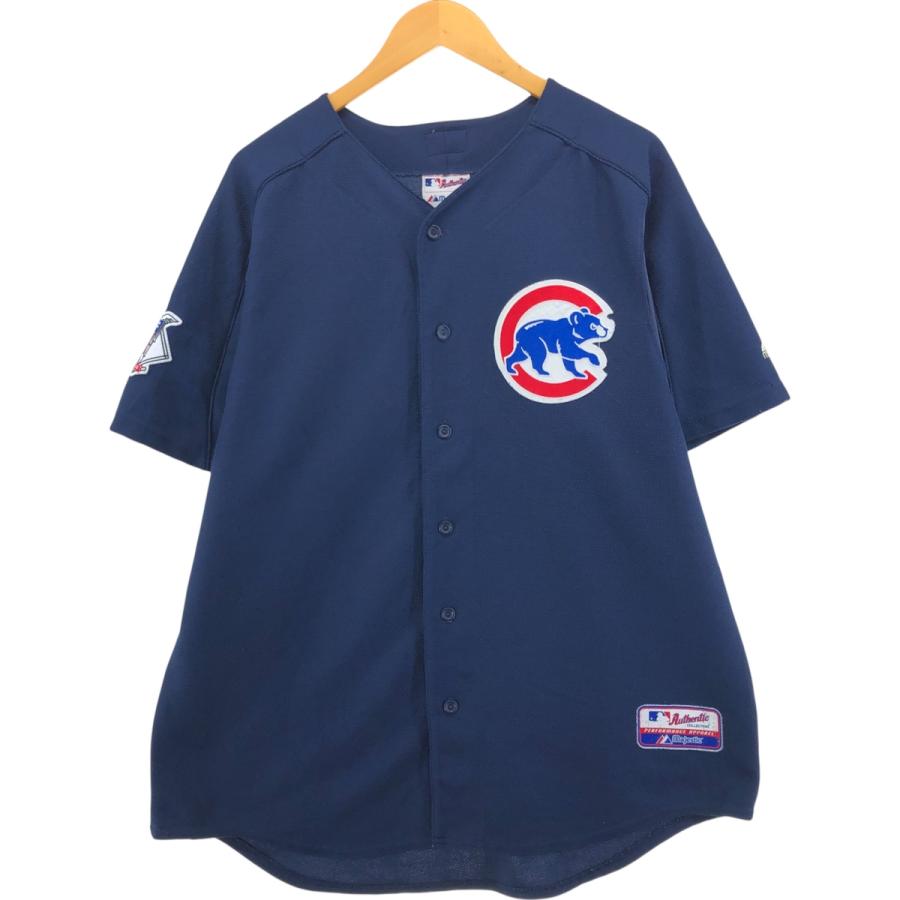 【USA製】MLB　シカゴカブス　ベースボールシャツ◆野球ビンテージユニフォーム USA製 90s MLB 