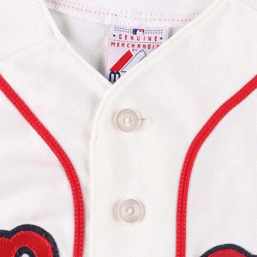 【US古着】 マジェスティック MLB メジャー レッドソックス ゲームシャツ 古着 90年代 マジェスティック MLB ボストンレッドソックス