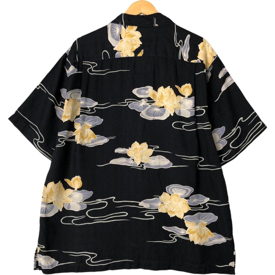 古着 90~00年代 トミーバハマ 総柄 花柄 和柄 オープンカラー