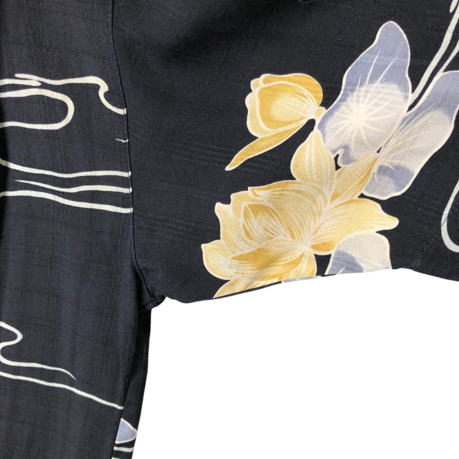 古着 90~00年代 トミーバハマ 総柄 花柄 和柄 オープンカラー