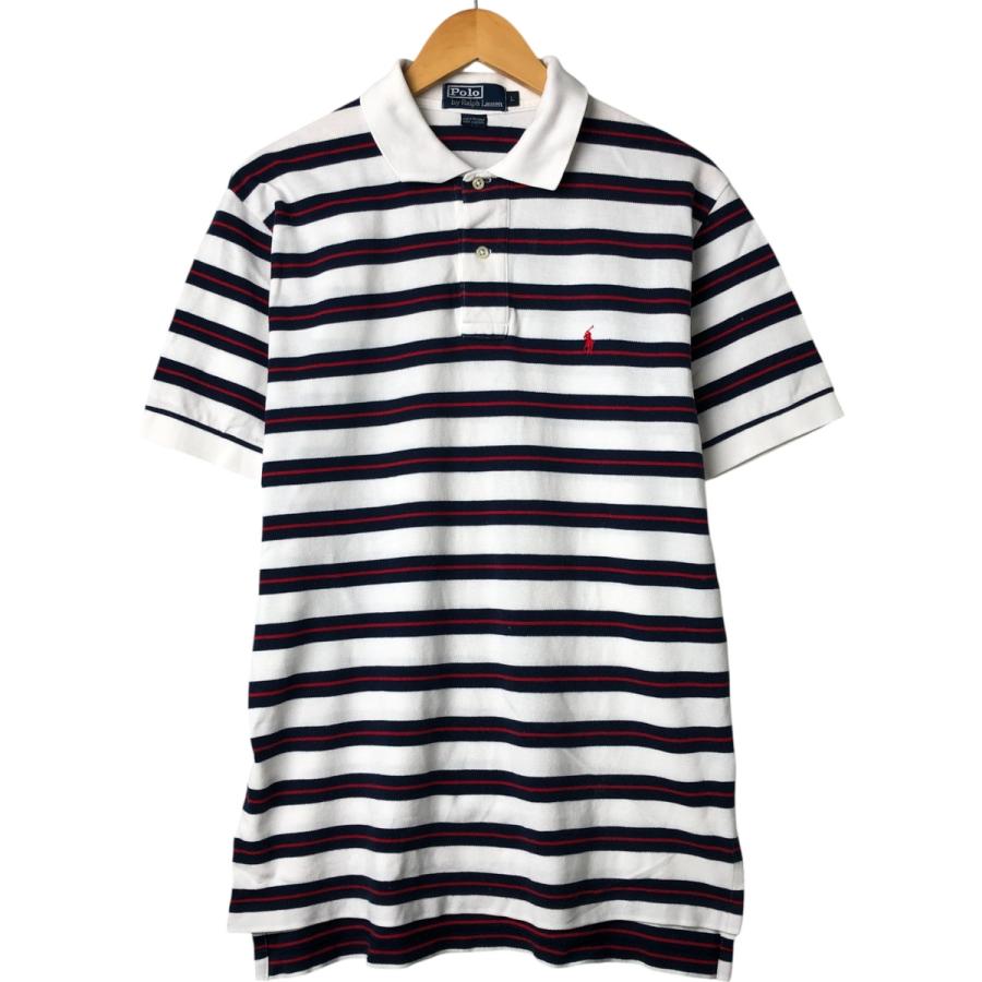 古着 ラルフローレン Ralph Lauren POLO by マルチボーダー 半袖