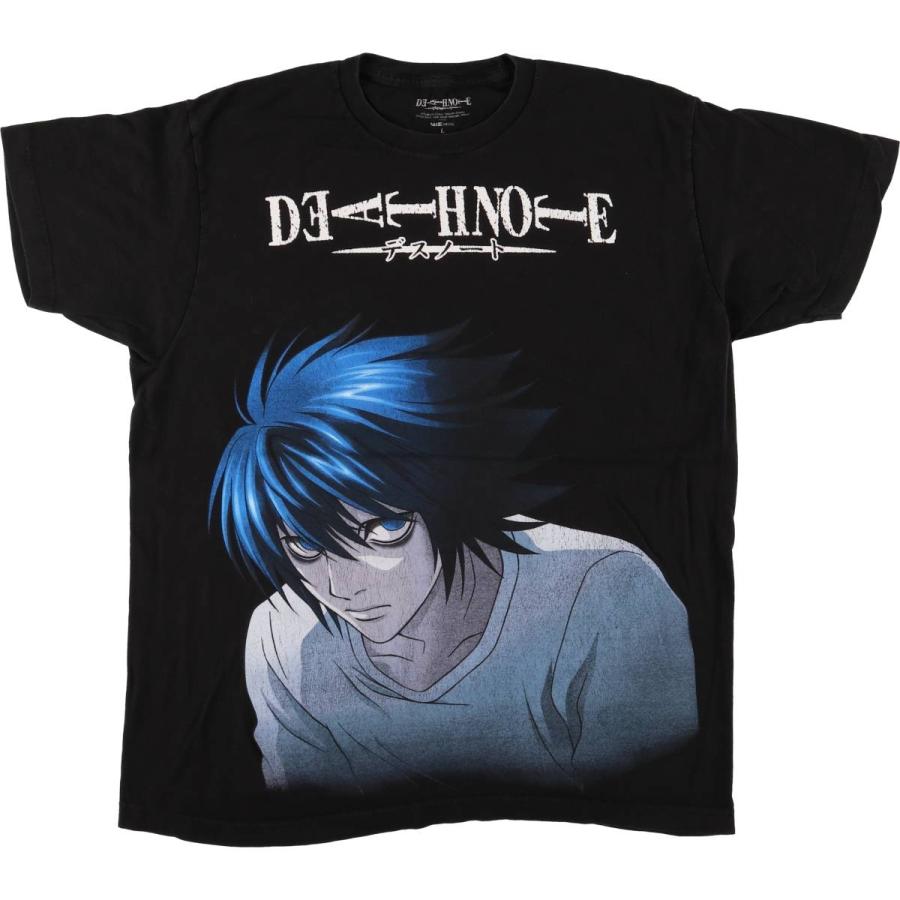 値段交渉可能希少 古着 DEATH NOTE Lキャラクター Tシャツ 楽天市場】古着 DEATH NOTE デスノート L エル キャラクター