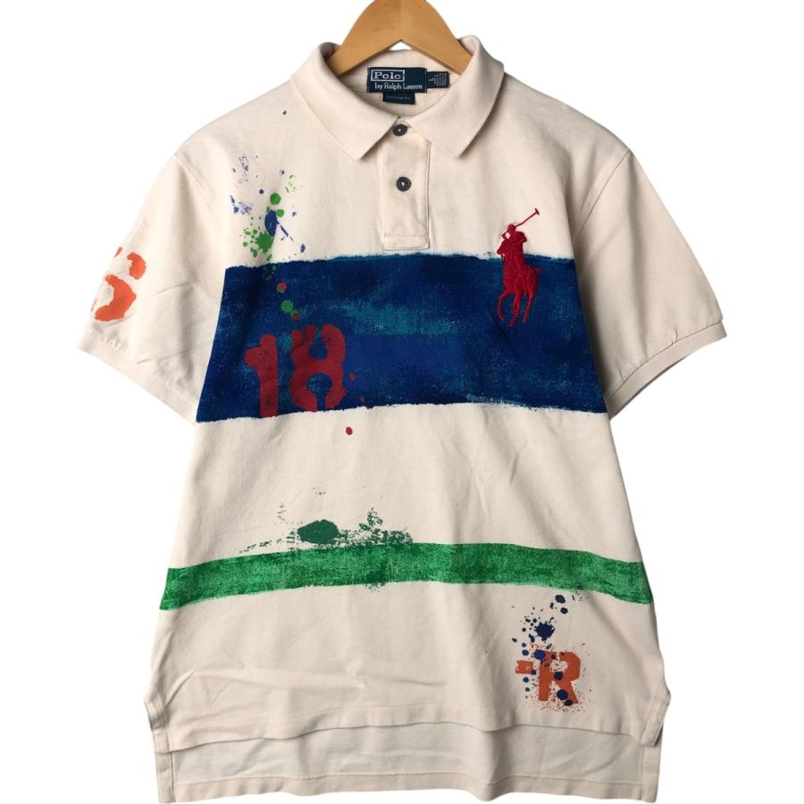 【美品】POLO RALPH LAUREN ポロラルフローレン ビックポニー L 古着 ラルフローレン Ralph Lauren POLO by ビッグポニー 半袖
