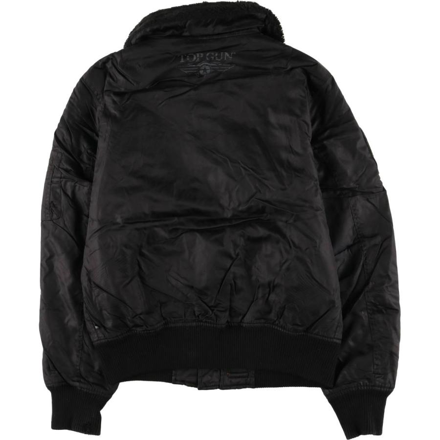 古着 民間品 TOP GUN B-15タイプ 星条旗柄 ミリタリー フライト