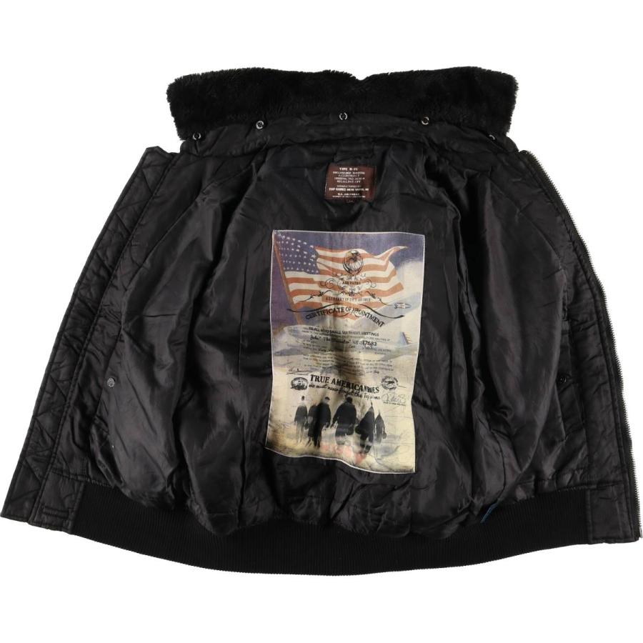 古着 民間品 TOP GUN B-15タイプ 星条旗柄 ミリタリー フライト
